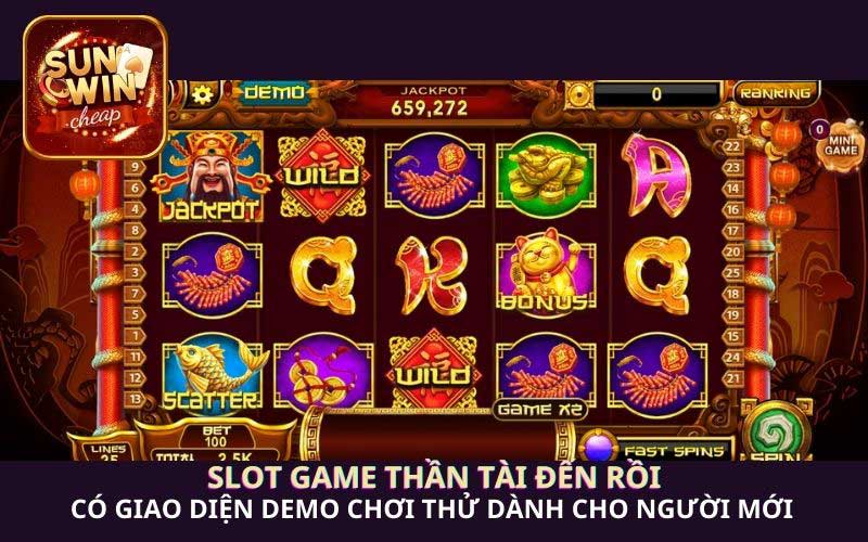 Với cơ hội quay trúng giải thưởng lớn trong tầm tay, Slot Game Thần Tài luôn đứng đầu danh sách những trò chơi thu hút nhất tại Sunwin